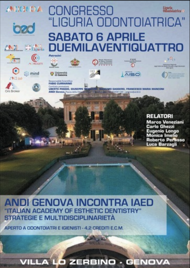 Congresso “Liguria Odontoiatrica” 2024 Sabato 6 Aprile – Villa Lo Zerbino